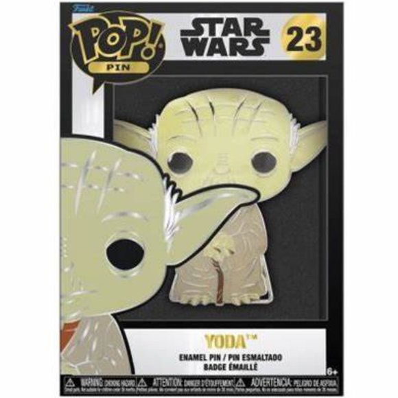 Stars Wars Yoda #23 Funko Pop Pin Enamel With Stand - Picture 1 of 8